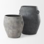 69798 - Zuma 27.2L x 20.5W x 31.9H Dark Gray Ceramic Floor Vase