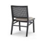 69828 - Wynn 20.5L x 24.6W x 34.1H Beige Fabric W/Black Wood Dining Chair