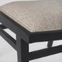 69828 - Wynn 20.5L x 24.6W x 34.1H Beige Fabric W/Black Wood Dining Chair