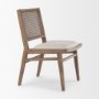 69829 - Wynn Fabric W/Brown Wood Dining Chair