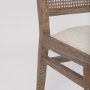 69829 - Wynn Fabric W/Brown Wood Dining Chair