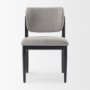 69830 - Cline  20.9L x 23.0W x 31.9H Gray Fabric W/Black Wood Dining Chair