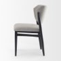 69830 - Cline  20.9L x 23.0W x 31.9H Gray Fabric W/Black Wood Dining Chair