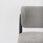 69830 - Cline  20.9L x 23.0W x 31.9H Gray Fabric W/Black Wood Dining Chair