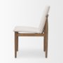 69834 - Cavett Cream Boucle Upholstered Seat W/Light Brown Wood Frame Dining Chair