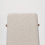 69834 - Cavett Cream Boucle Upholstered Seat W/Light Brown Wood Frame Dining Chair