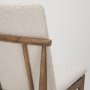 69834 - Cavett Cream Boucle Upholstered Seat W/Light Brown Wood Frame Dining Chair