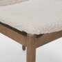 69834 - Cavett Cream Boucle Upholstered Seat W/Light Brown Wood Frame Dining Chair