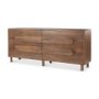 69940 - Astrid 71L x 17W x 30.3H Medium Brown Solid Wood 6 Drawer Sideboard