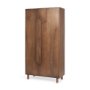69942 - Astrid 36.0L x 17.0W x 70.0H Medium Brown Solid Wood Armoire