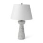 69706 - Julia 16.0L x 16.0W x 27.0H Gray Antique Painted Cement Table Lamp
