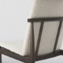 69835 - Cavett Cream Boucle Upholstered Seat W/Dark Brown Wood Frame Dining Chair