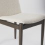 69835 - Cavett Cream Boucle Upholstered Seat W/Dark Brown Wood Frame Dining Chair