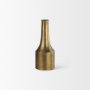 69854 - Aubrey Small 14.0H Gold Iron Flower Jug Vase