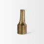 69854 - Aubrey Small 14.0H Gold Iron Flower Jug Vase