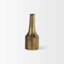 69854 - Aubrey Small 14.0H Gold Iron Flower Jug Vase