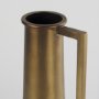 69854 - Aubrey Small 14.0H Gold Iron Flower Jug Vase
