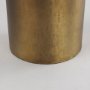 69854 - Aubrey Small 14.0H Gold Iron Flower Jug Vase
