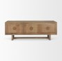69896 - Grier 65" Light Brown Wood w/ Cane Media Console