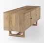 69896 - Grier 65" Light Brown Wood w/ Cane Media Console