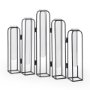 69778 - Mila 13.4L x 2.5W x 11.0H Metal and Glass Decorative Accent