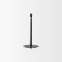 69860 - Porter 4.5L x 4.5W x 12.0H Small Black Iron Candle Holder