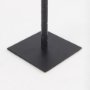 69860 - Porter 4.5L x 4.5W x 12.0H Small Black Iron Candle Holder