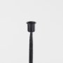 69861 - Porter 5.0L x 5.0W x 18.0H Medium Black Iron Candle Holder