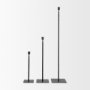 69861 - Porter 5.0L x 5.0W x 18.0H Medium Black Iron Candle Holder