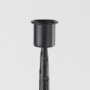 69862 - Porter 6.0L x 6.0W x 30.0H Large Black Iron Candle Holder