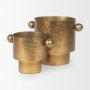 69866 - Juno 6.5H Medium Gold Iron Medium Vase 