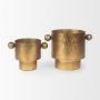 69866 - Juno 6.5H Medium Gold Iron Medium Vase 