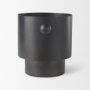 69871 - Juno 8.5H Large Black Iron Vase