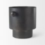 69871 - Juno 8.5H Large Black Iron Vase