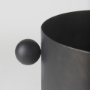 69871 - Juno 8.5H Large Black Iron Vase