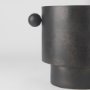 69871 - Juno 8.5H Large Black Iron Vase