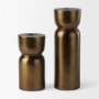 69868 - Malta Aluminum Candle Holder Small