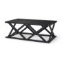 69743 - Forsey 48.0L x 28.0W x 17.5H Black Wood Rectangular Coffee Table