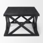 69743 - Forsey 48.0L x 28.0W x 17.5H Black Wood Rectangular Coffee Table