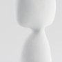 69802 - Tatum 11.6H Sculptural White Ceramic Vase