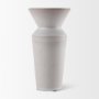 69807 - Esme 4.5L x 4.5W x 10.4H Whitewashed Ceramic Vase