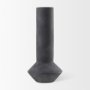 69809 - Esme 7.1L x 7.1W x 15.0H Dark Gray Ceramic Vase