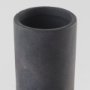 69809 - Esme 7.1L x 7.1W x 15.0H Dark Gray Ceramic Vase