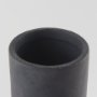 69809 - Esme 7.1L x 7.1W x 15.0H Dark Gray Ceramic Vase