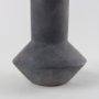 69809 - Esme 7.1L x 7.1W x 15.0H Dark Gray Ceramic Vase