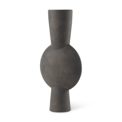 69812 - Kaz 8.3L x 3.9W x 16.7H Earthy Brown Ceramic Vase