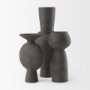 69812 - Kaz 8.3L x 3.9W x 16.7H Earthy Brown Ceramic Vase
