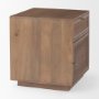 69934 - Grier Medium Brown Wood w/ Cane End Table