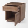 69934 - Grier Medium Brown Wood w/ Cane End Table