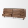 69940 - Astrid 71L x 17W x 30.3H Medium Brown Solid Wood 6 Drawer Sideboard